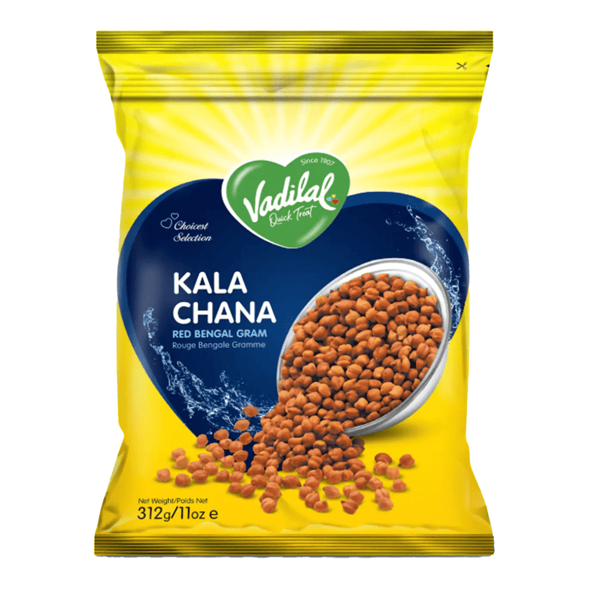 Vadilal Kala Chana (Black Chickpeas), Frozen 11.01 oz
