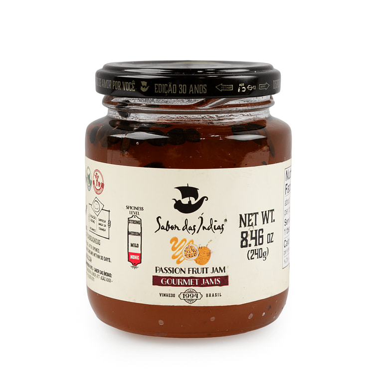Sabor das Índias Passion Fruit Goumet Jam 240 g