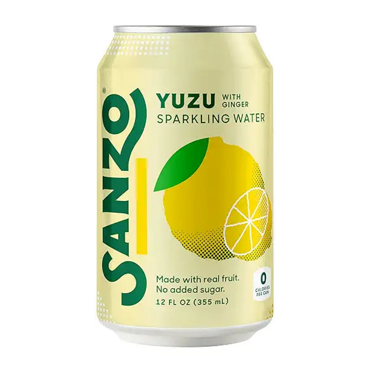 Sanzo 柚子气泡水 12 液盎司