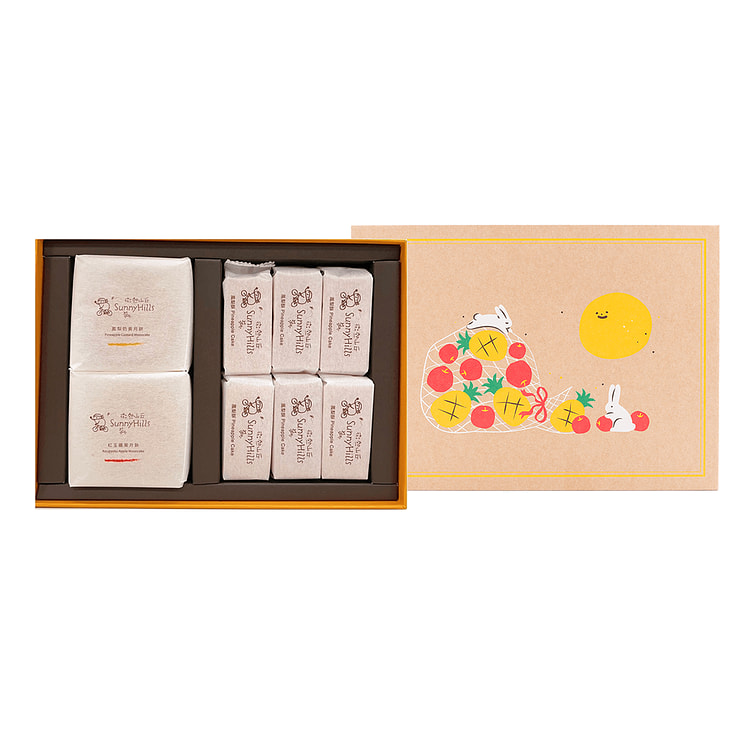 Sunny Hills Pineapple Custard Mooncake Gift Box 8pcs 468 g