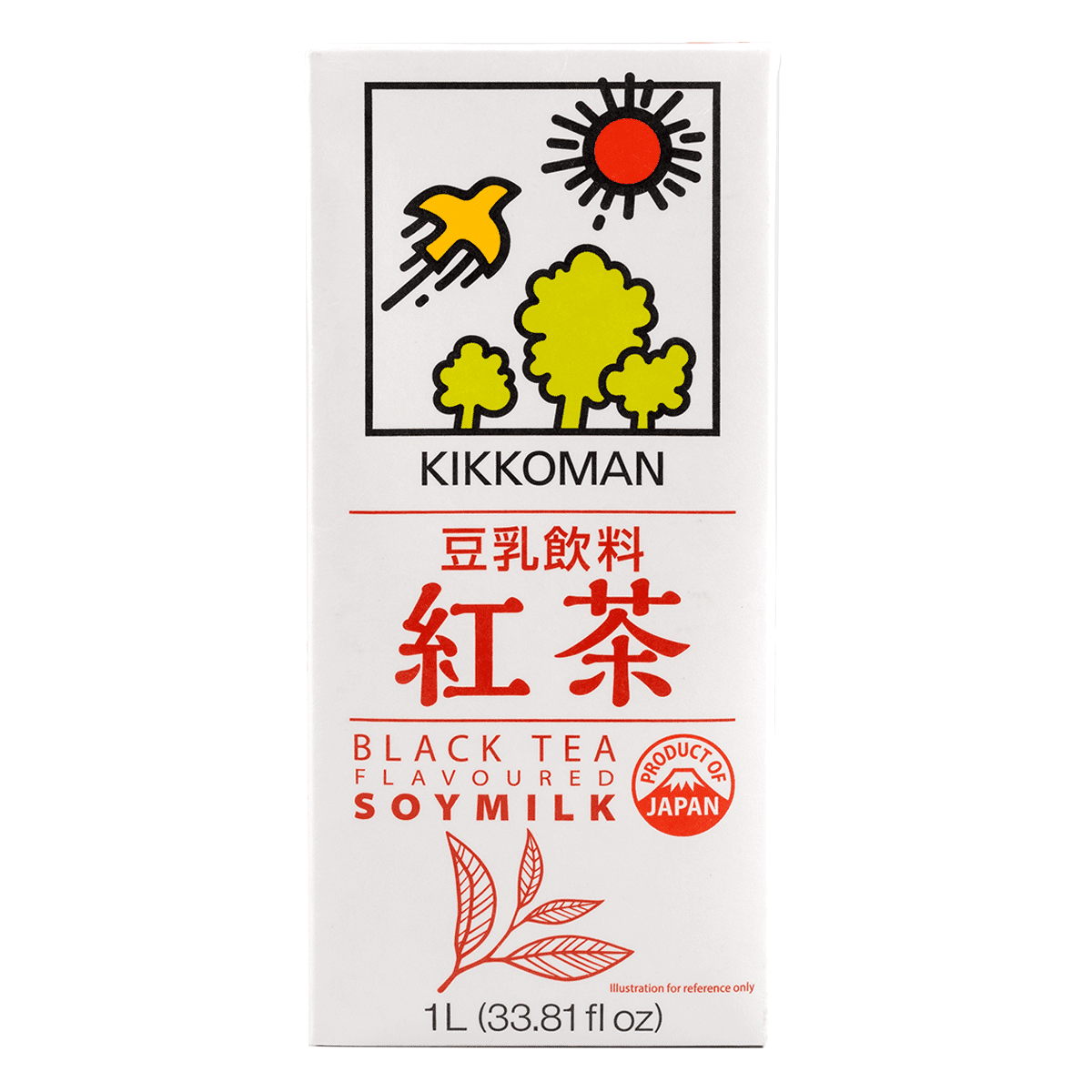Kikkoman นมถั่วเหลืองรสชาแดง 33.81 ออนซ์ของเหลว