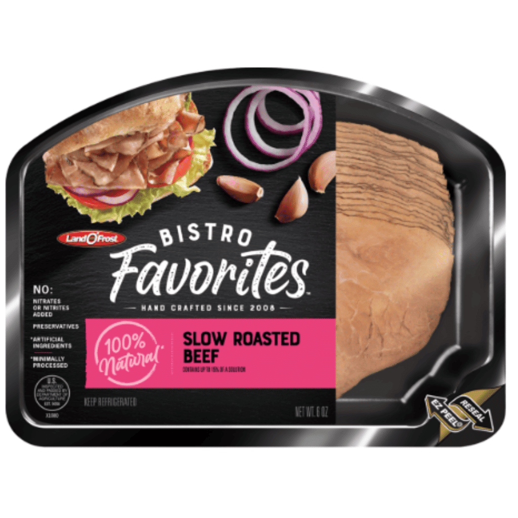 Land O'frost, Bistro Favorites 100% Natural Slow Roasted Beef 6 oz