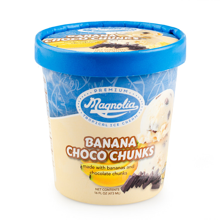 Magnolia Banana Choco Chunks Ice Cream 16 onza(s) líquida(s)