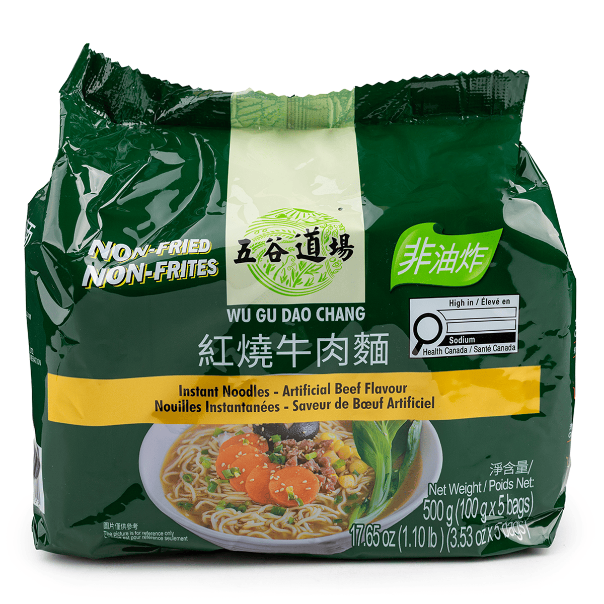 Wu Gu Dao Chang Instant Noodles, Beef Flavor 500 g