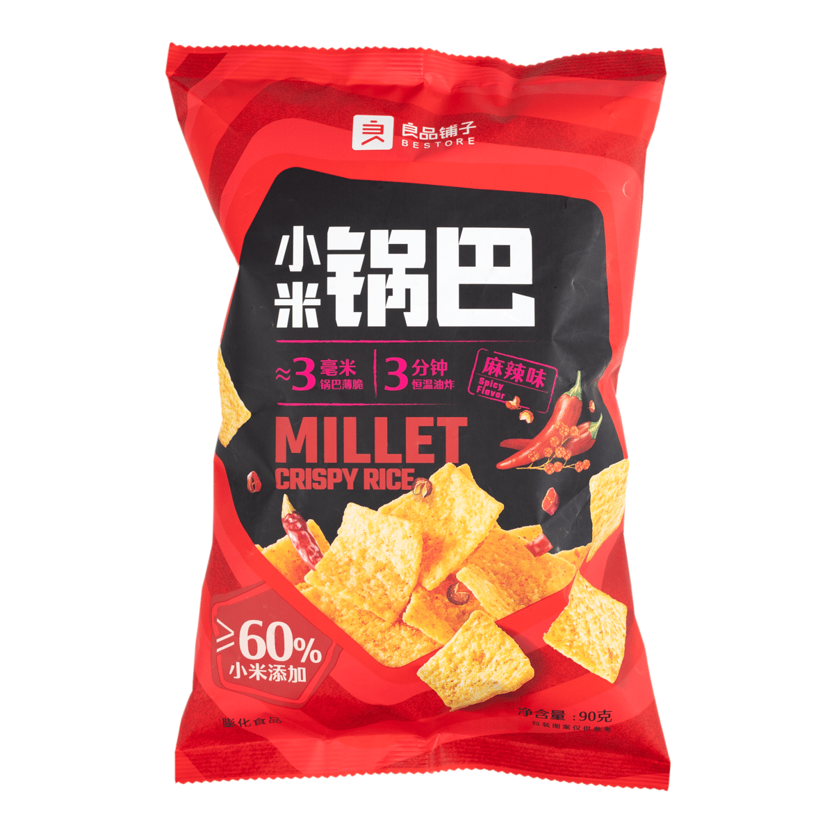 良品铺子 小米锅巴 麻辣味 90 克*20 包