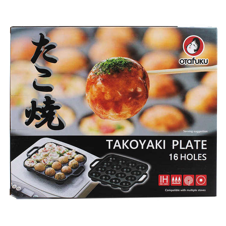 日本 OTAFUKU大多福 章鱼烧章鱼小丸子锅烹饪平板 16孔 1-10 份
