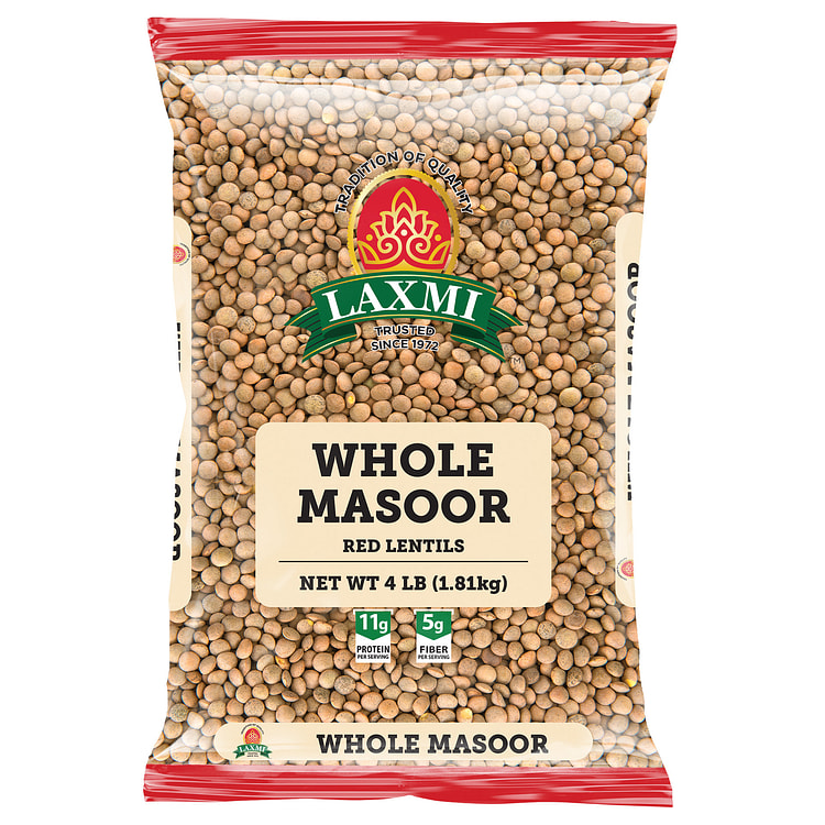Whole Masoor Matki Dal Laxmi (Lentilha Vermelha) 4 lb