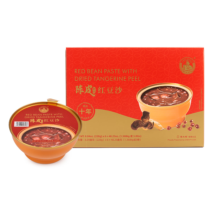 陈皮村 陈皮红豆沙 一箱 6盒 1728 克