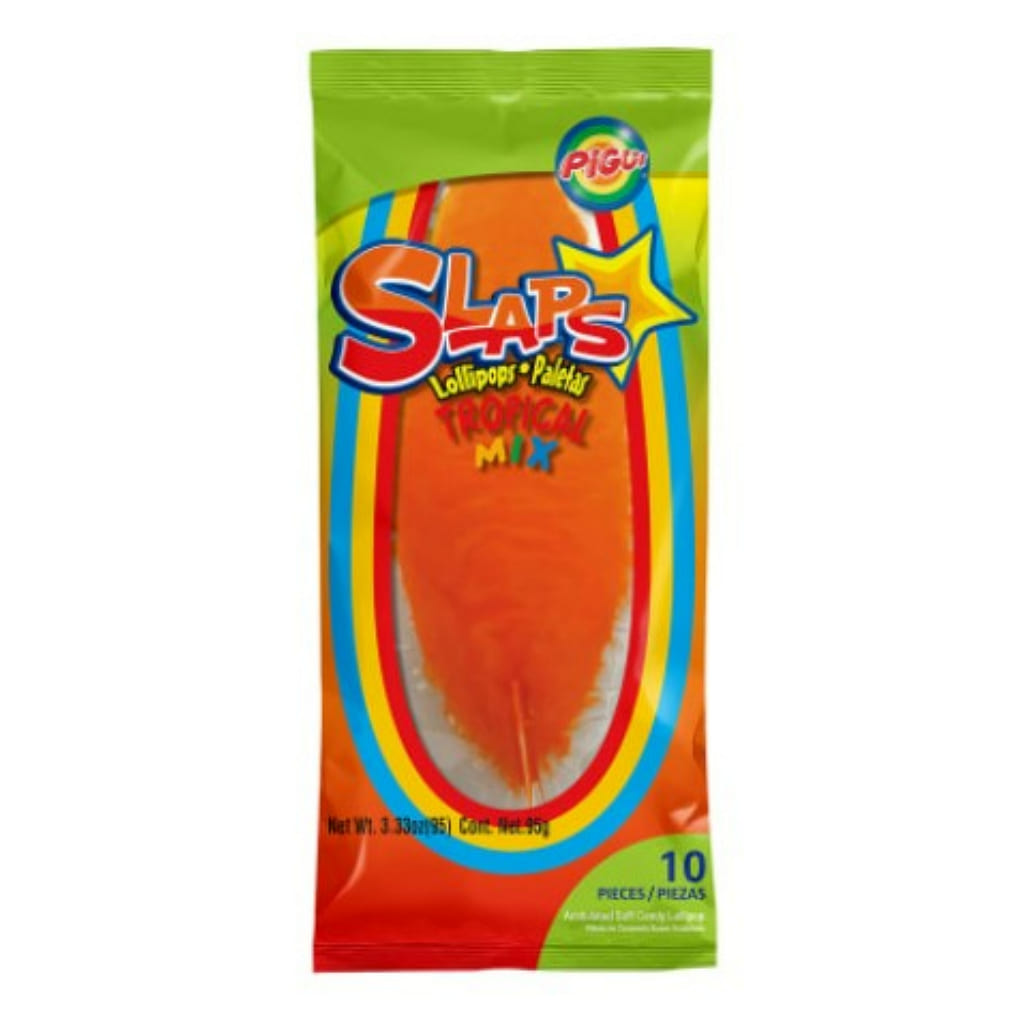 Piguii Sweet 2 You Slaps pirulitos Mix Tropical 0.33 onça(s)*10 pacotes