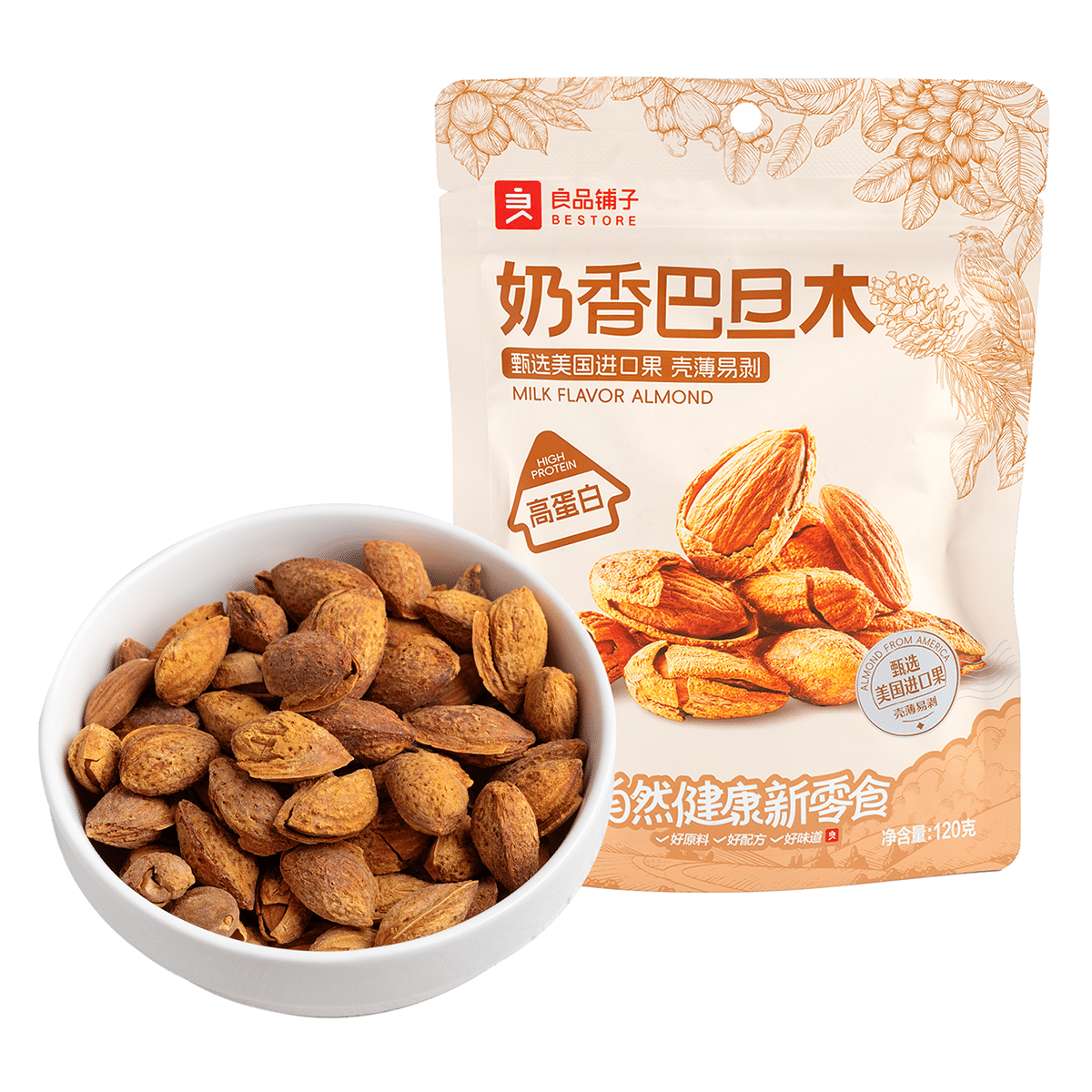 BESTORE MILK FLAVOR ALMONDS 120 g