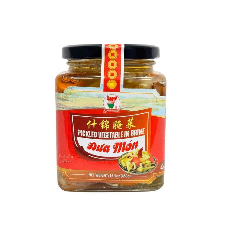 Happy Elephant Pickled Vegetables in Brine 16.9 盎司