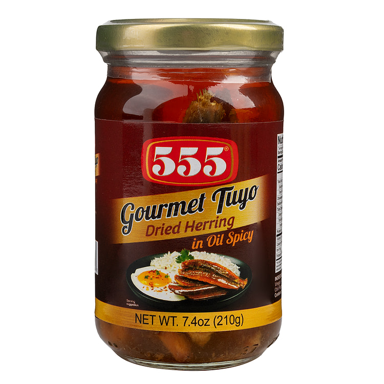 555 Bottled Gourmet Tuyo Spicy in Oil 7.04 盎司
