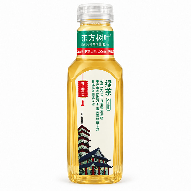 农夫山泉 东方树叶 绿茶 无糖 500 毫升