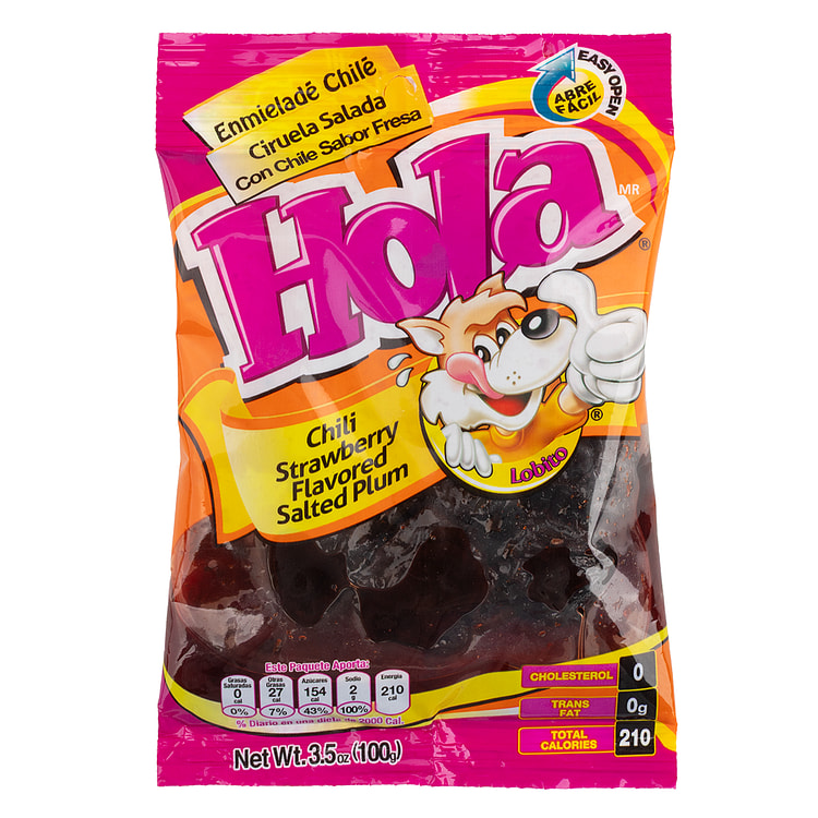 Hola Chili Strawberry Flavored Salted Plums 3.5 oz