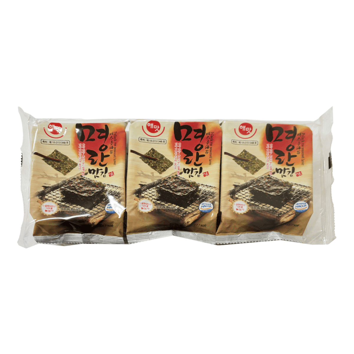명란 맛김 도시락김 X 3pks 18 그램