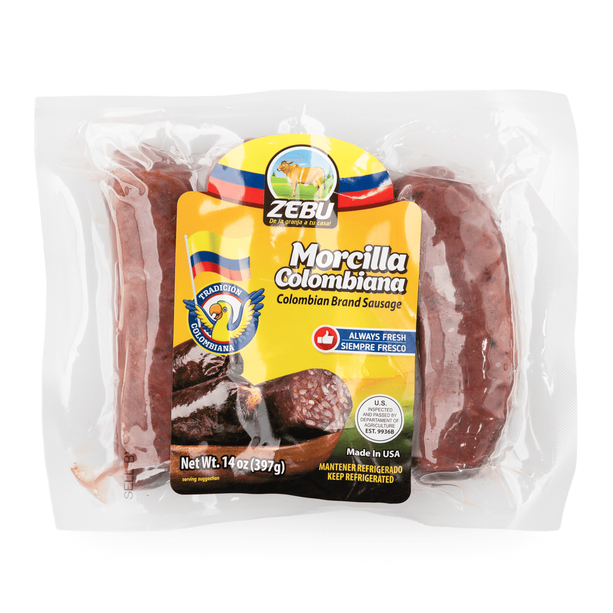 Colombian Brand Linguiça Zebu 397 g