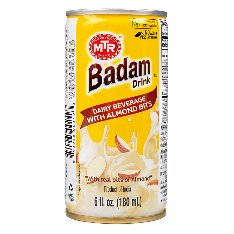 MTR Badam Almond Drink Can 6 fl.oz (min 2)
