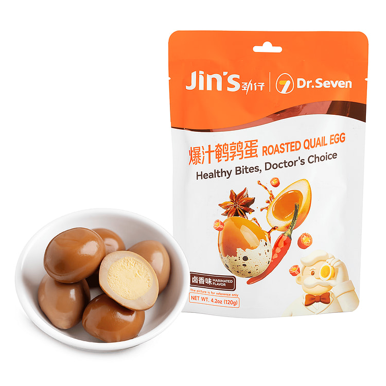 劲仔 爆汁鹌鹑蛋（卤香味） 120 克