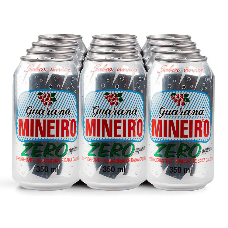 Guarana Zero Soda Mineiro 350 ml*12 cans
