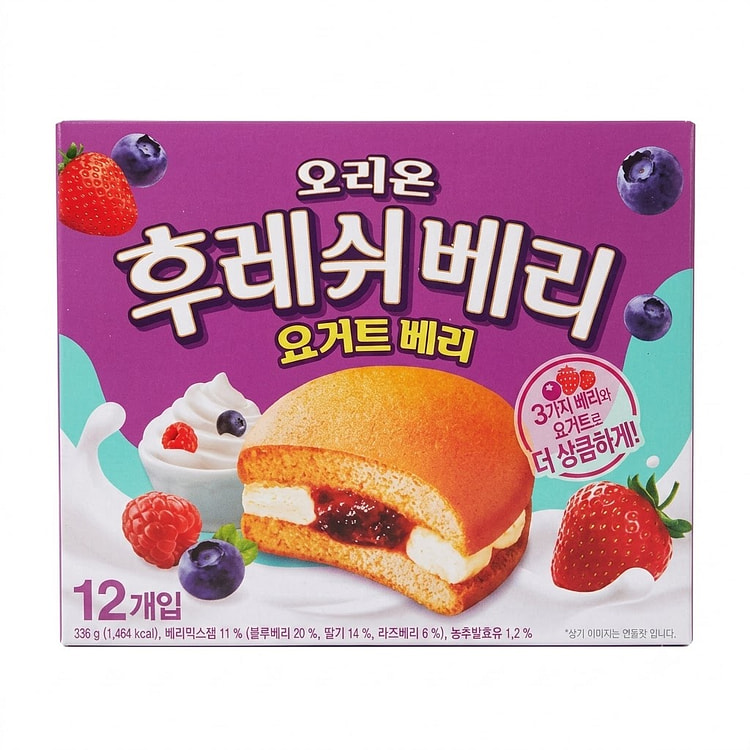 Orion Fresh Berry Yogurt 12P 336 g