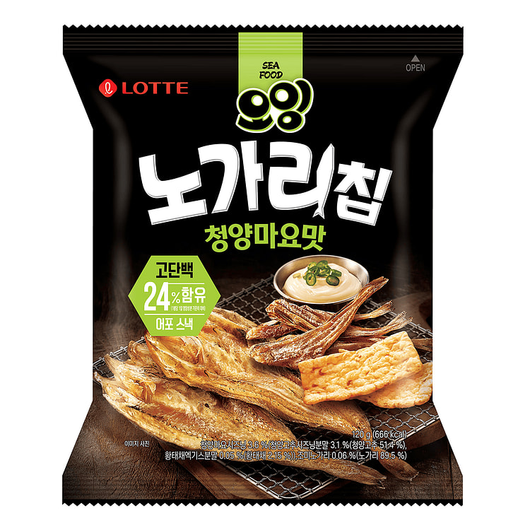 Lotte O-Ing Pollack Flavored Chips (Spicy Mayo) 120 克