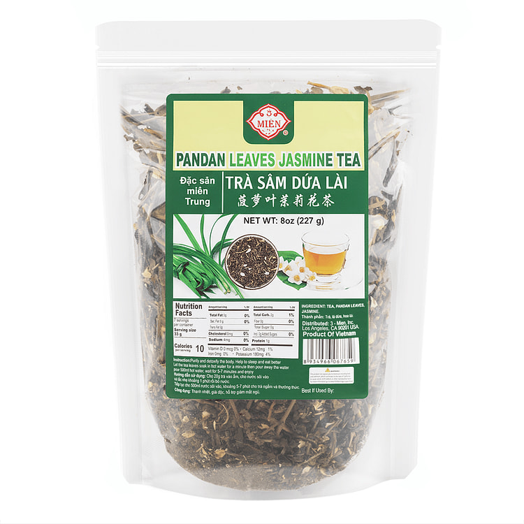 3 Mien Pandan Leaves Jasmine Tea 8 oz