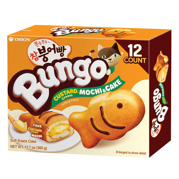 ORION Bungo Custard Cream Mochi Cake 30 gramo(s)*12 unidades