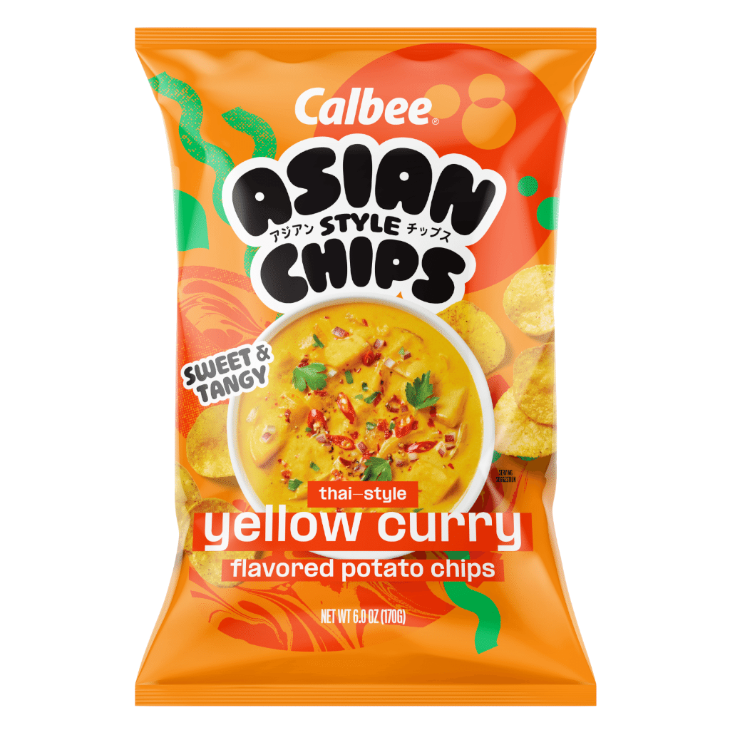 Salgadinho Asiático sabor Curry Amarelo Tailandês Calbee 6 oz