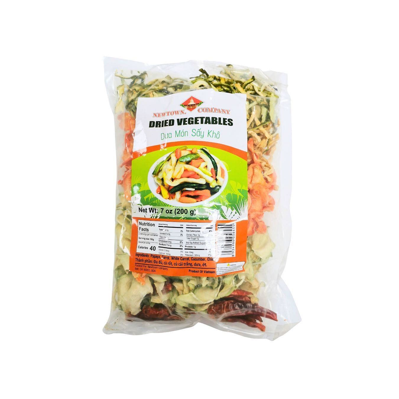 Dried Vegetables Mixed Carrot and Papaya 100 g