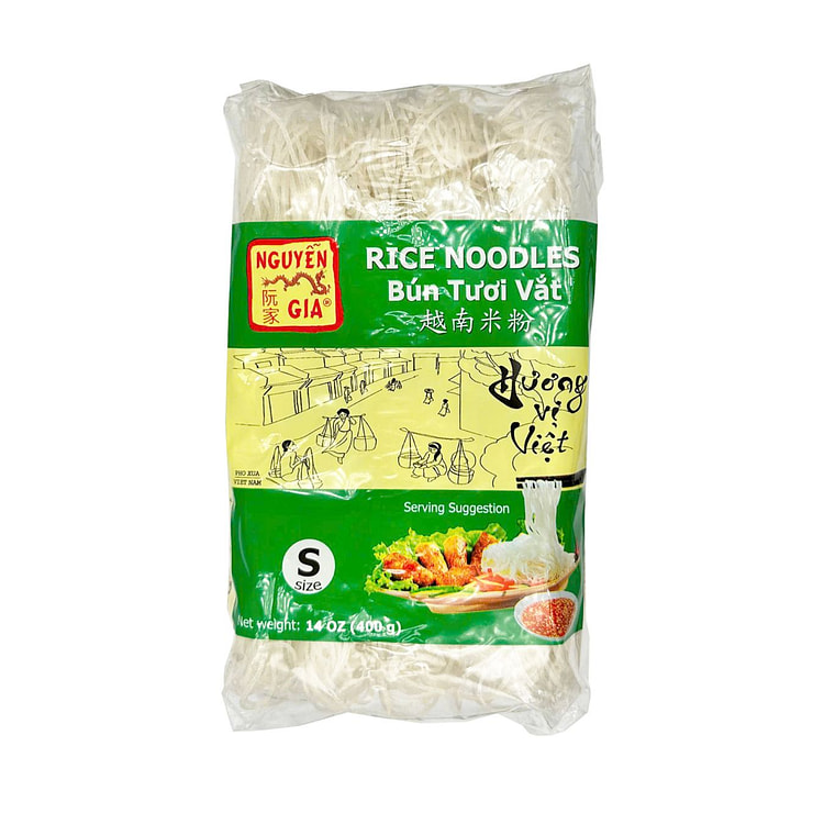 Bún Tươi Vắt Sợi Nhỏ Nguyễn Gia 14 oz