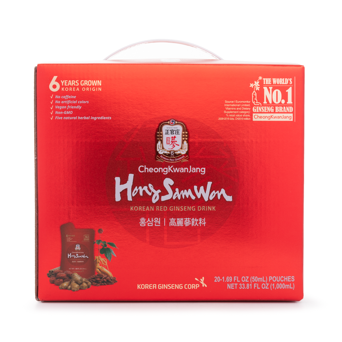 Hong Sam Won Korean Red Ginseng Get Hong Sam Won Korean Red Ginseng Drinks Delivered | Weee! Asian Market