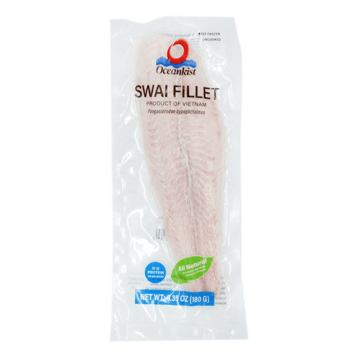 Swai Fillet IVP All Natural Chem Free, Frozen 180 g
