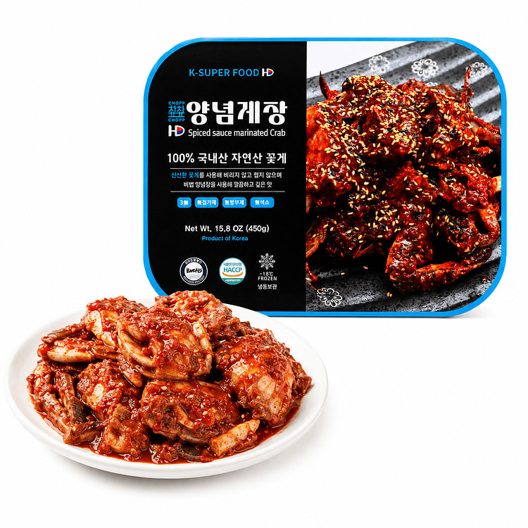 100% Korean Spicy Marinated Crab 450 g