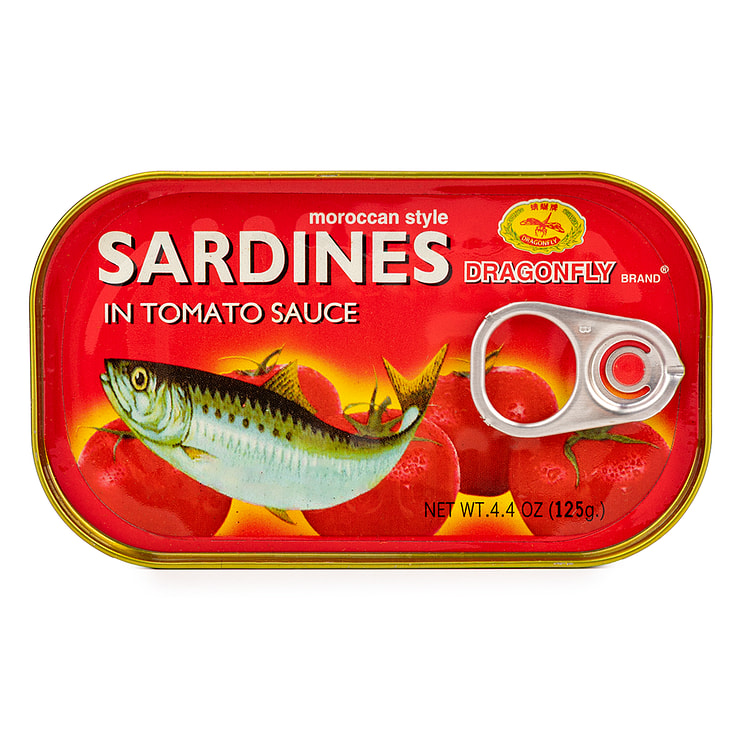 Dragonfly Sardines in Tomato Sauce 4.4 盎司 (min 2)