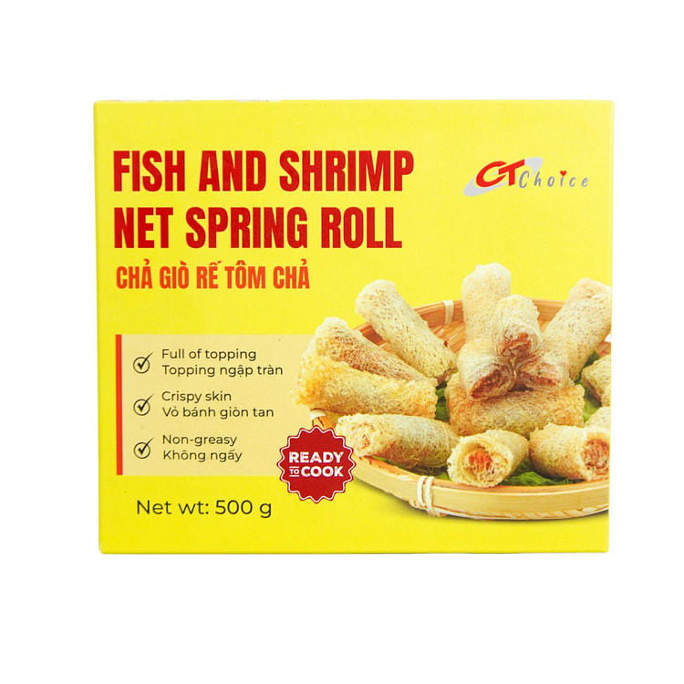 Rolo Primavera de Peixe e Camarão CT Choice 500 g