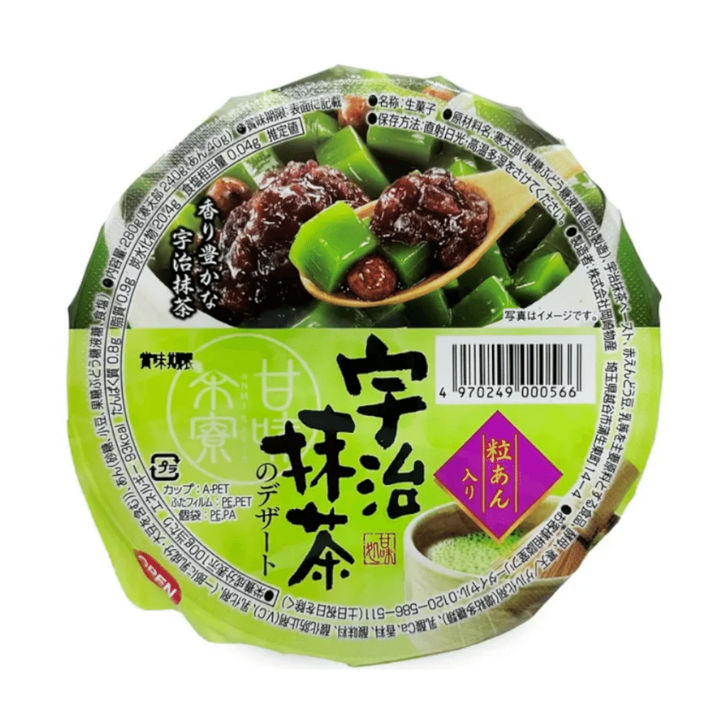 Okazaki วุ้นมัทฉะอุจิกับถั่วแดงกวน 280 g