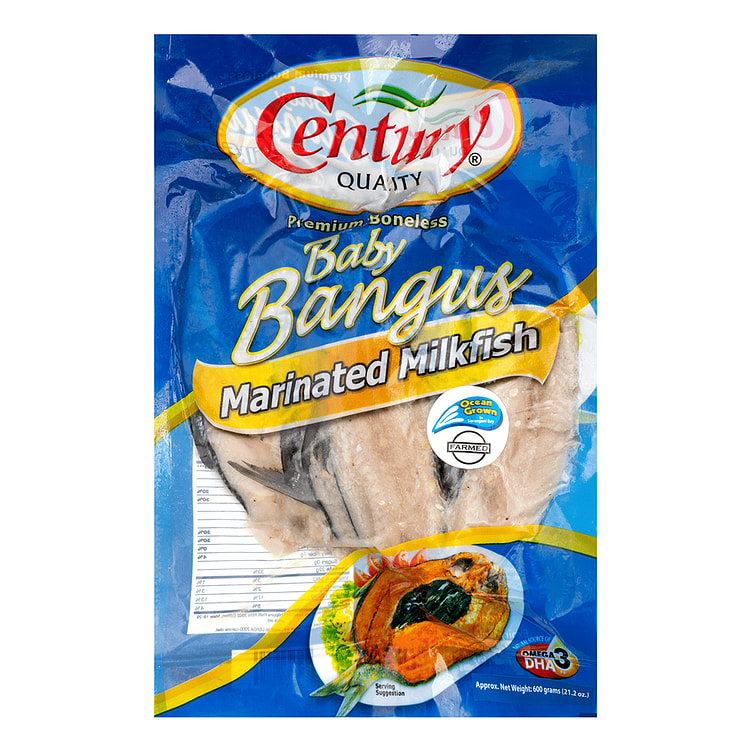 Century Frozen Deboned Marinated Baby Milkfish (BSM) 400-600 g