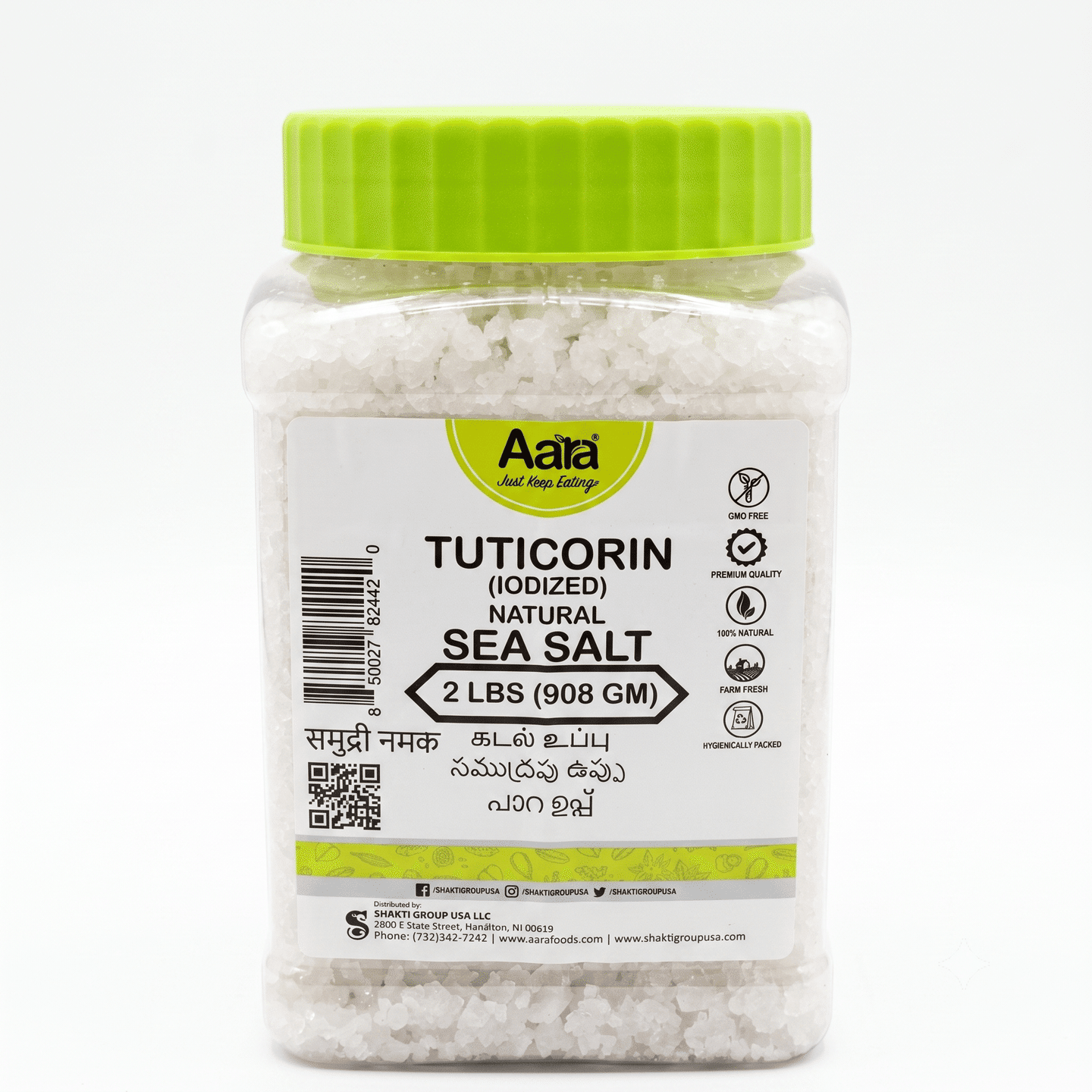 Aara Tuticorin (Iodized) Natural Sea Salt 908 g