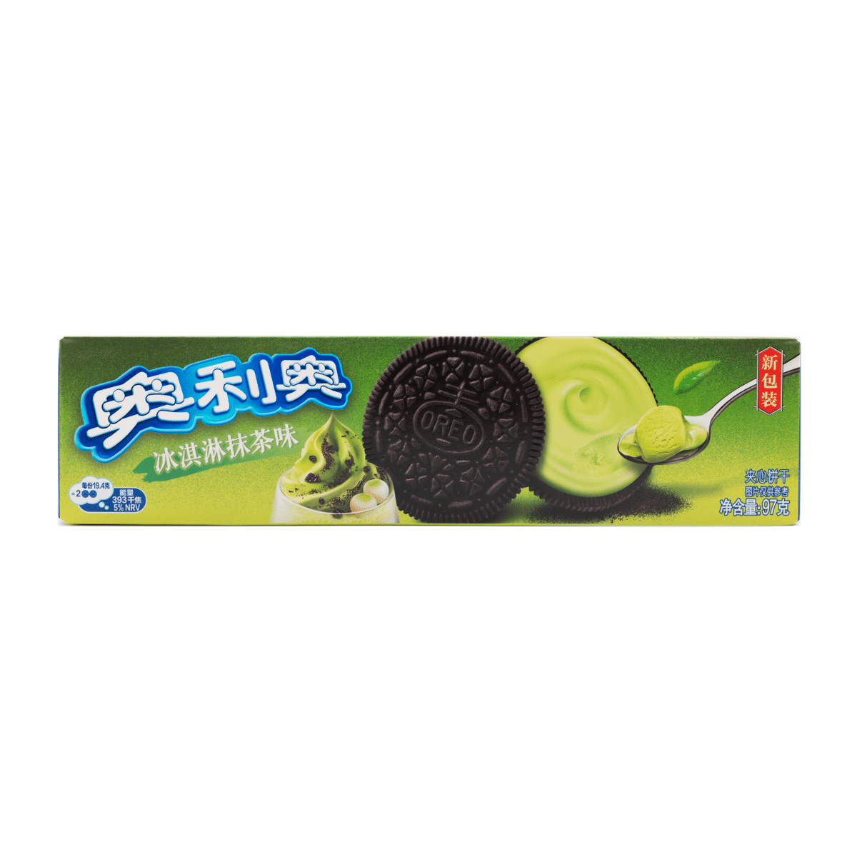 Bánh Quy Nhân Kem Oreo, Vị Matcha 97 g