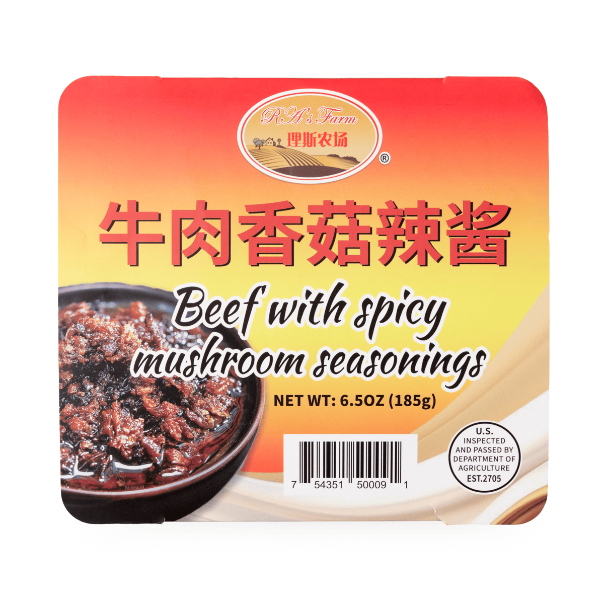 RA's Farm Spicy Beef with Mushroom Sauce 185 g