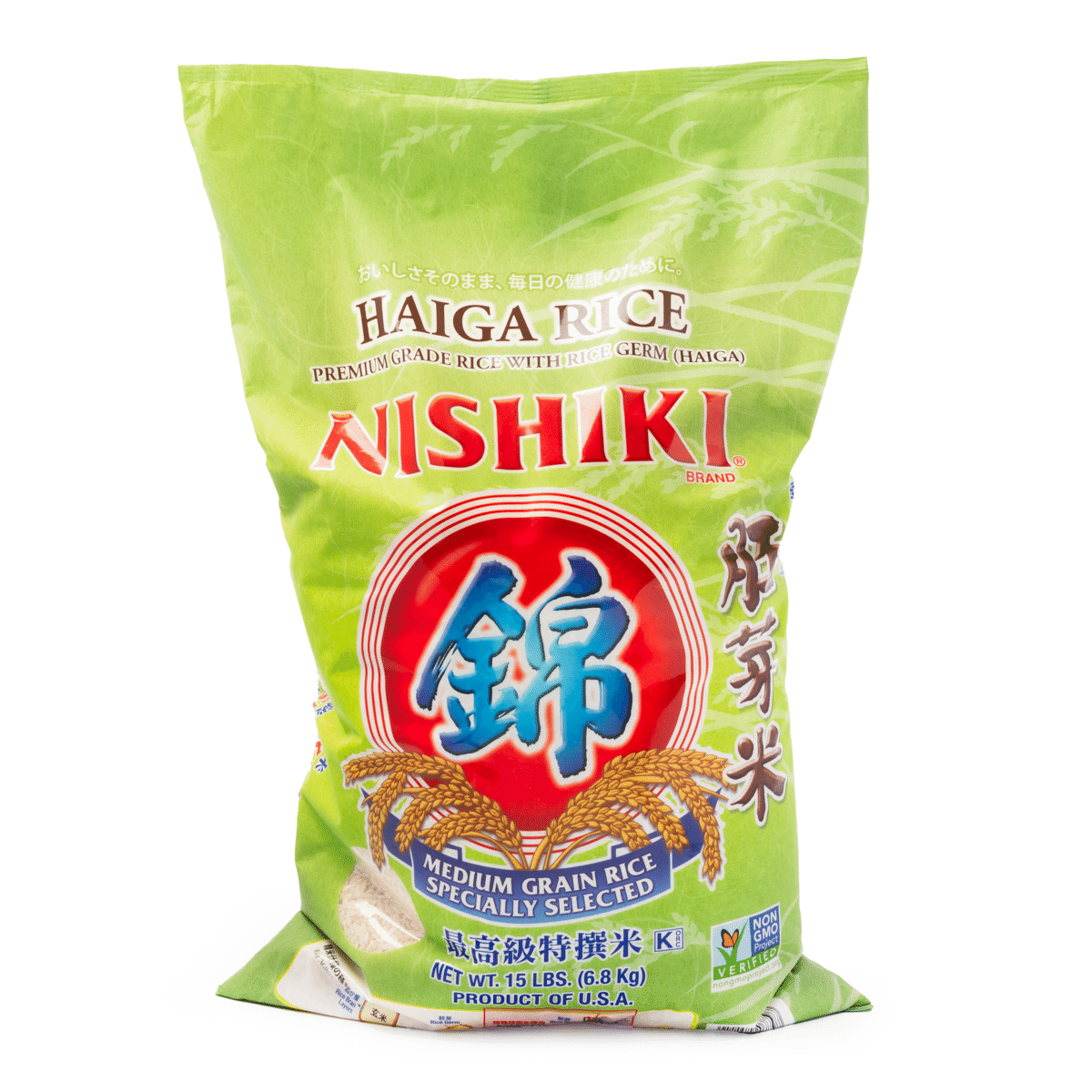 Arroz de Grão Médio Haiga Nishiki 15 lb