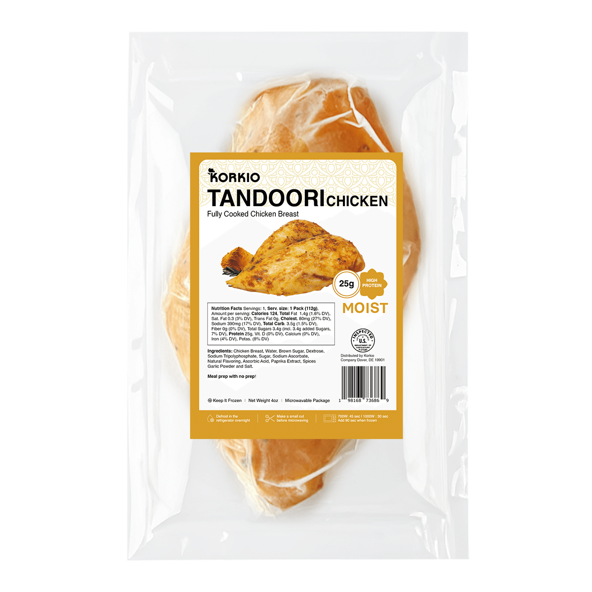 Korkio Chicken Breast - Tandoori Chicken 4 oz