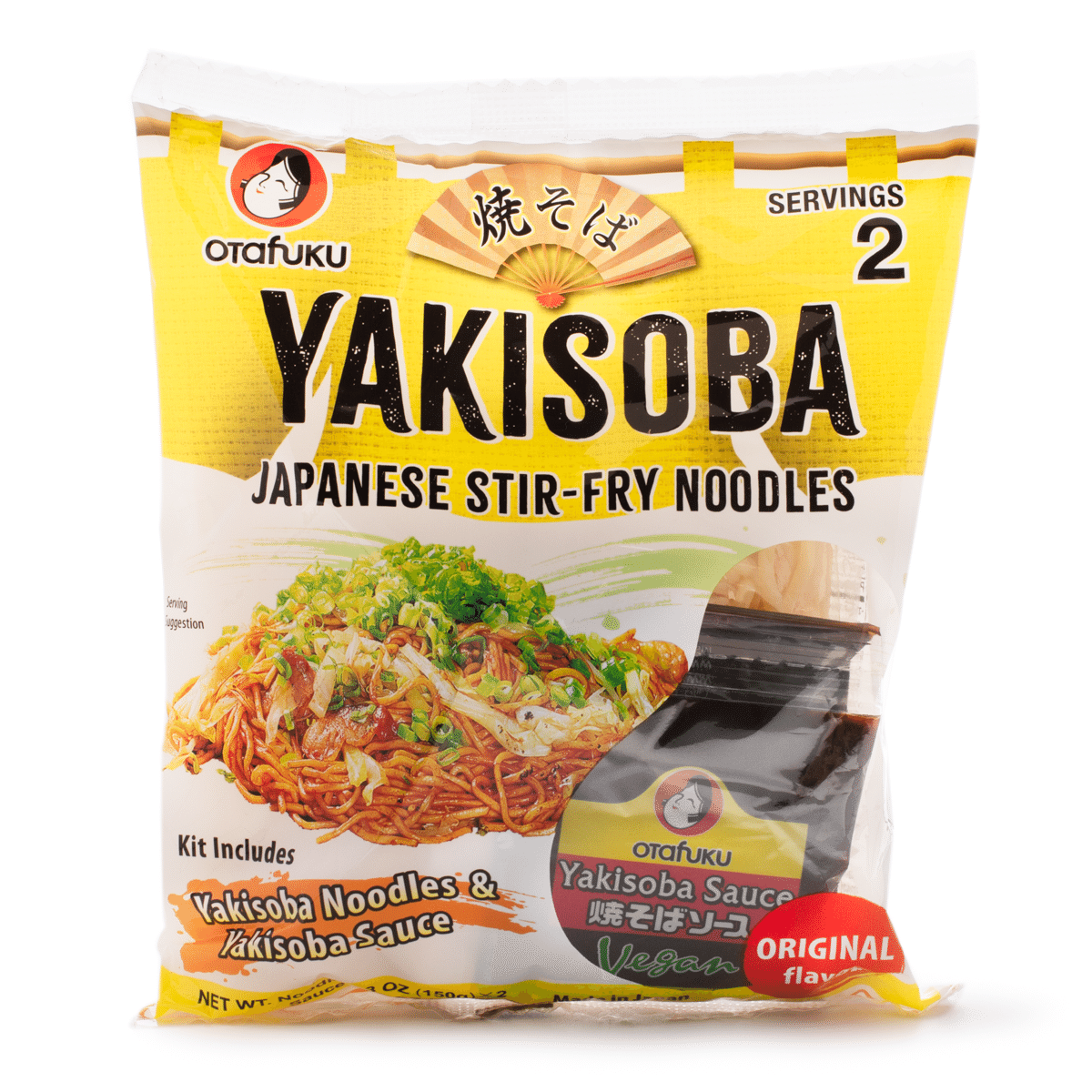 Otafuku Yakisoba Noodles with Sauce 2pk 13.05 oz