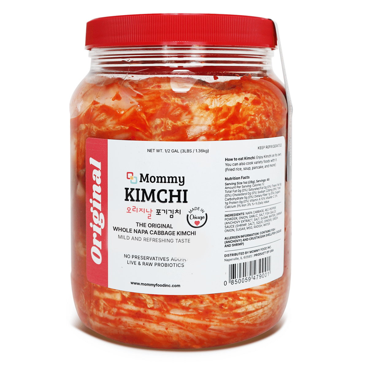 Mommy Original Whole Napa Cabbage Kimchi 3 lb