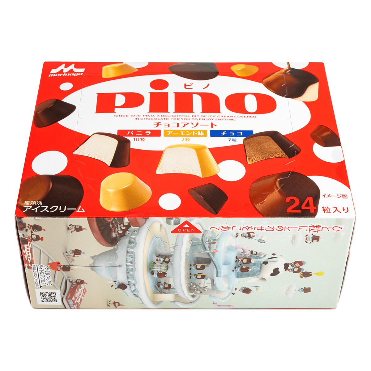 森永乳業 ピノ アイスクリーム チョコアソート 24粒入り 240 ml