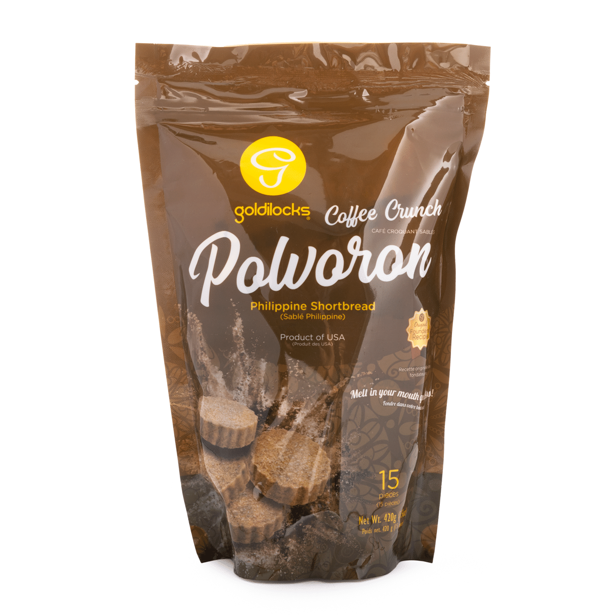 Goldilocks Polvoron Coffee Crunch Flavor 425 g