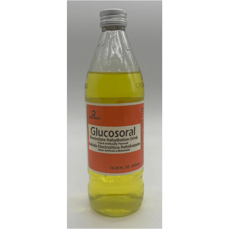 Glucosoral Electrolyte Rehidration Drink Peach Flavor 15.22 fl.oz