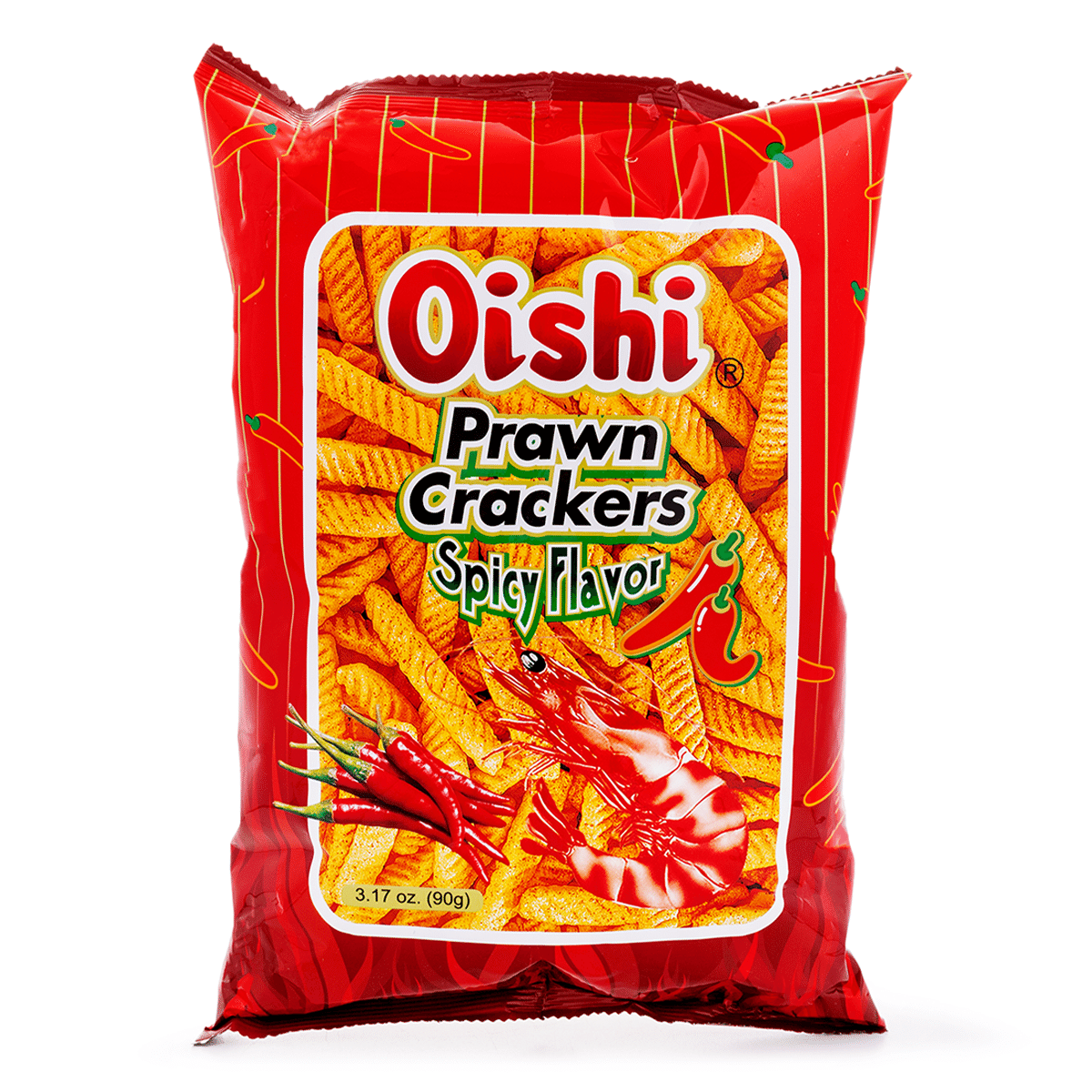 Snack Oishi Vị Tôm Cay, Cỡ Lớn 90 g
