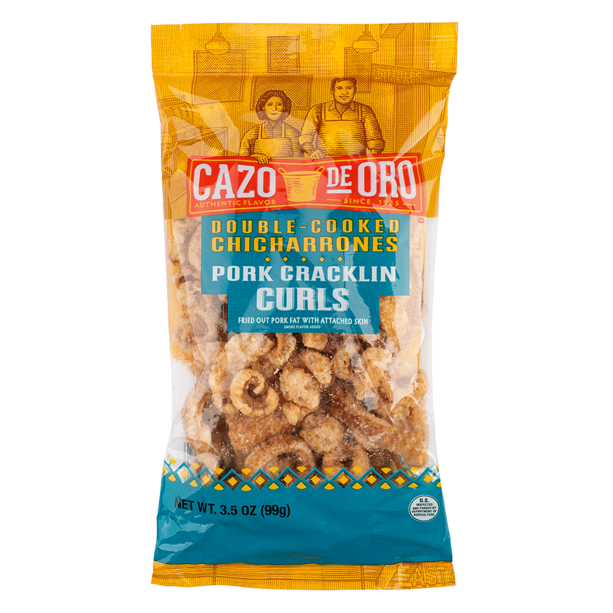Cazo De Oro Pork Cracklin Curls 3.5 oz