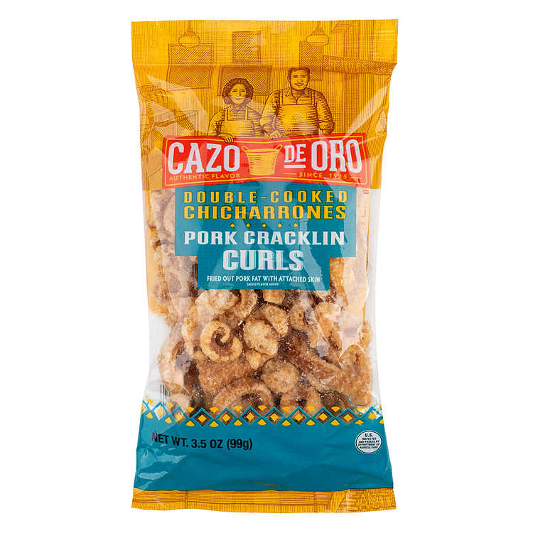 Cazo De Oro Pork Cracklin Curls 3.5 oz